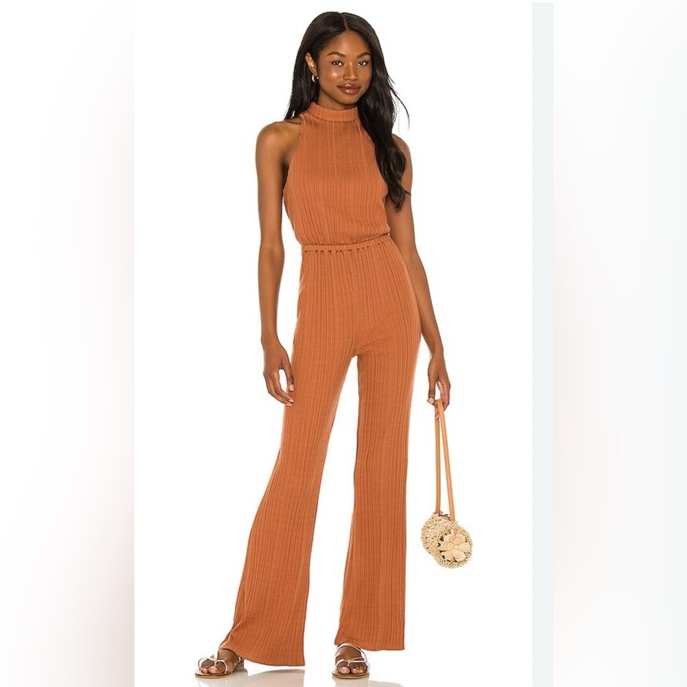 House of Harlow 1960 Sofia Richie Caro Ribbed Jumpsuit size S